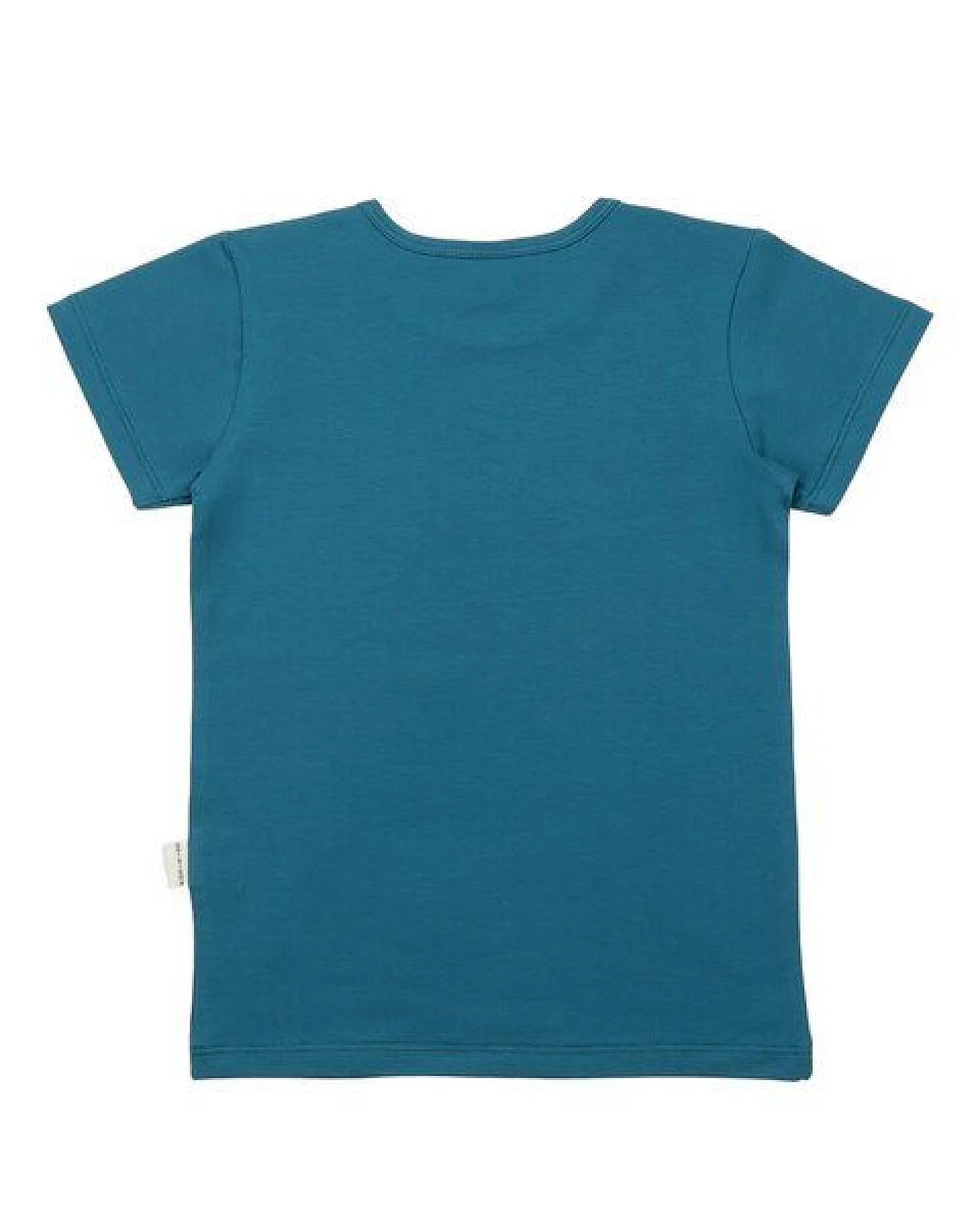 Kinder T-Shirt GOTS-zertifiziert aus Bio-Baumwolle petrolblau mit Krokodil-Motiv – Walkiddy – Ansicht 4
