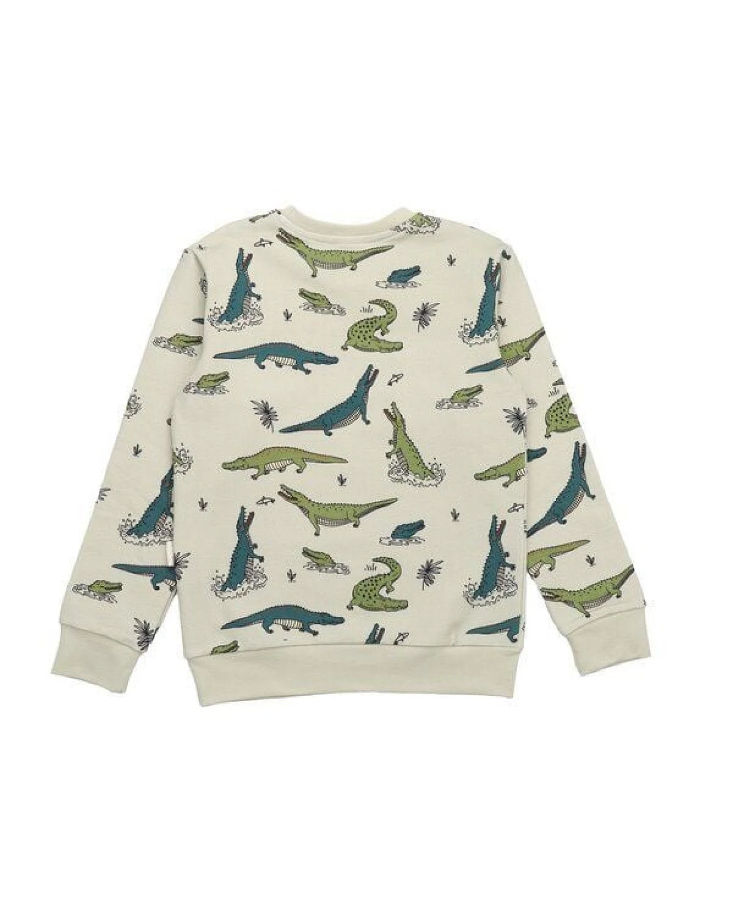Kinder Sweatshirt GOTS-zertifiziert aus Bio-Baumwolle mit Krokodil-Muster – Walkiddy – Ansicht 4