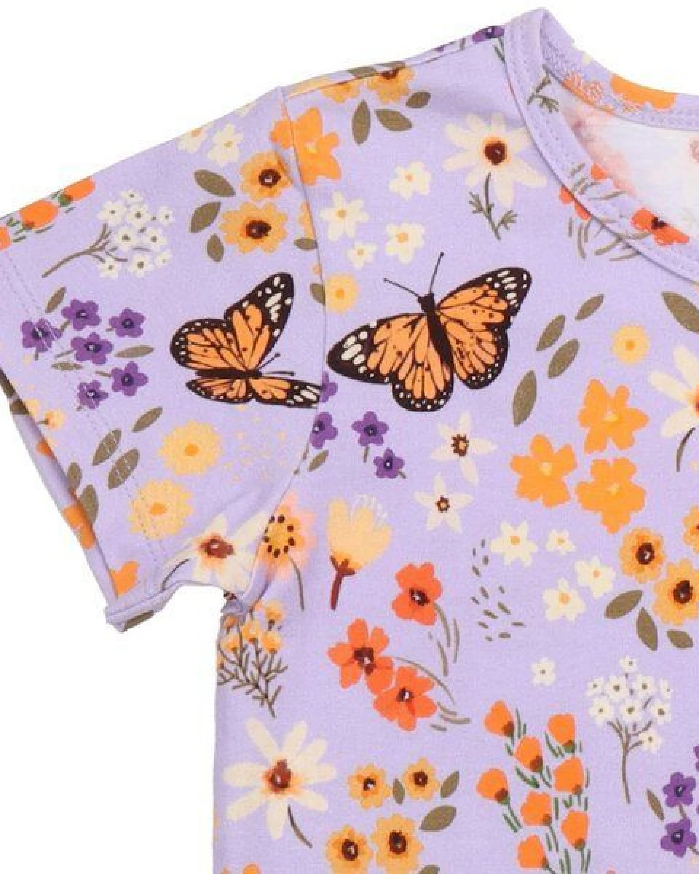 Walkiddy Flowers and Butterflies-T-Shirt – Ansicht 3