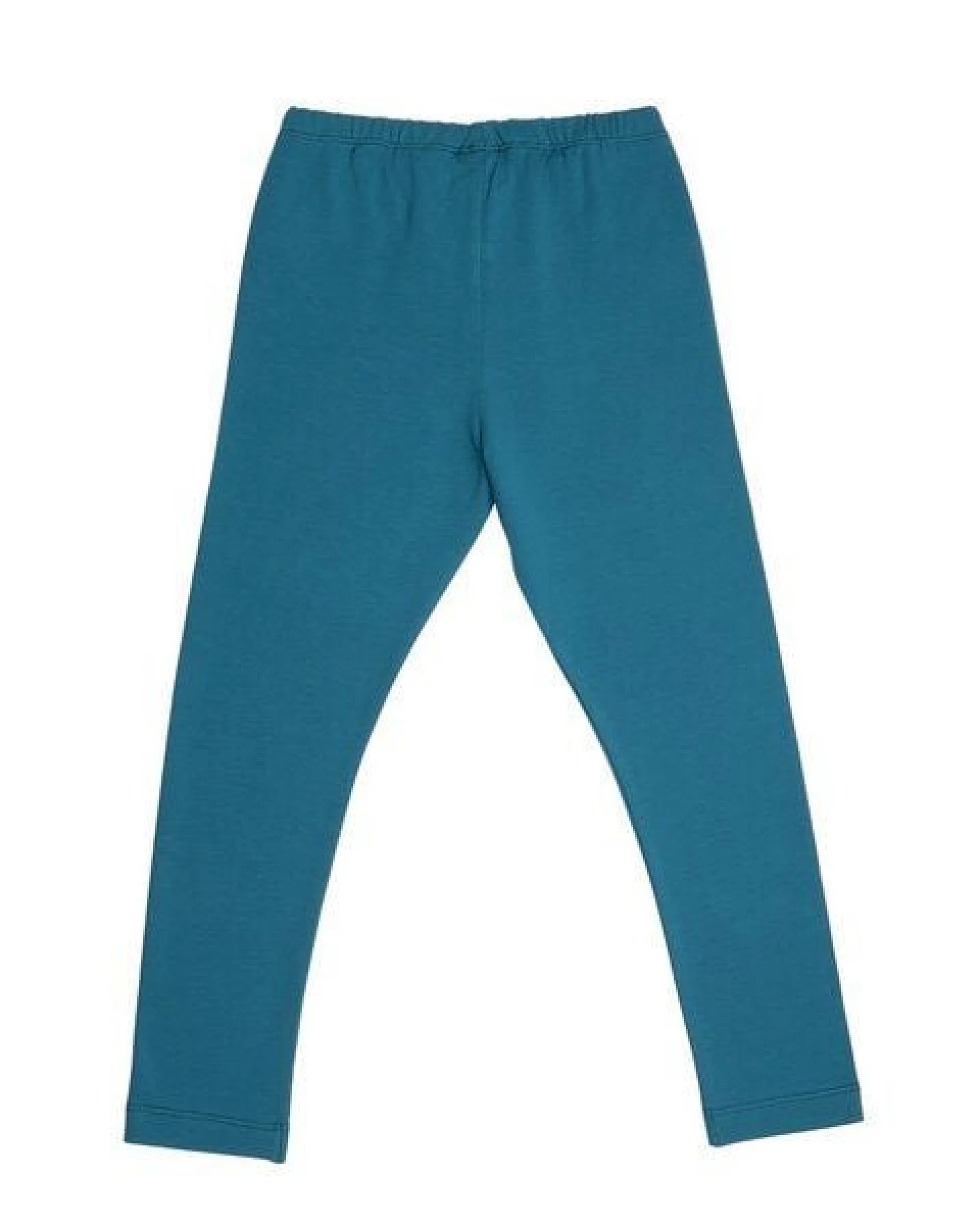 Kinder Leggings GOTS zertifiziert, petrolblau „Blue Coral“, Bio-Baumwolle, weich & elastisch – Walkiddy – Ansicht 4