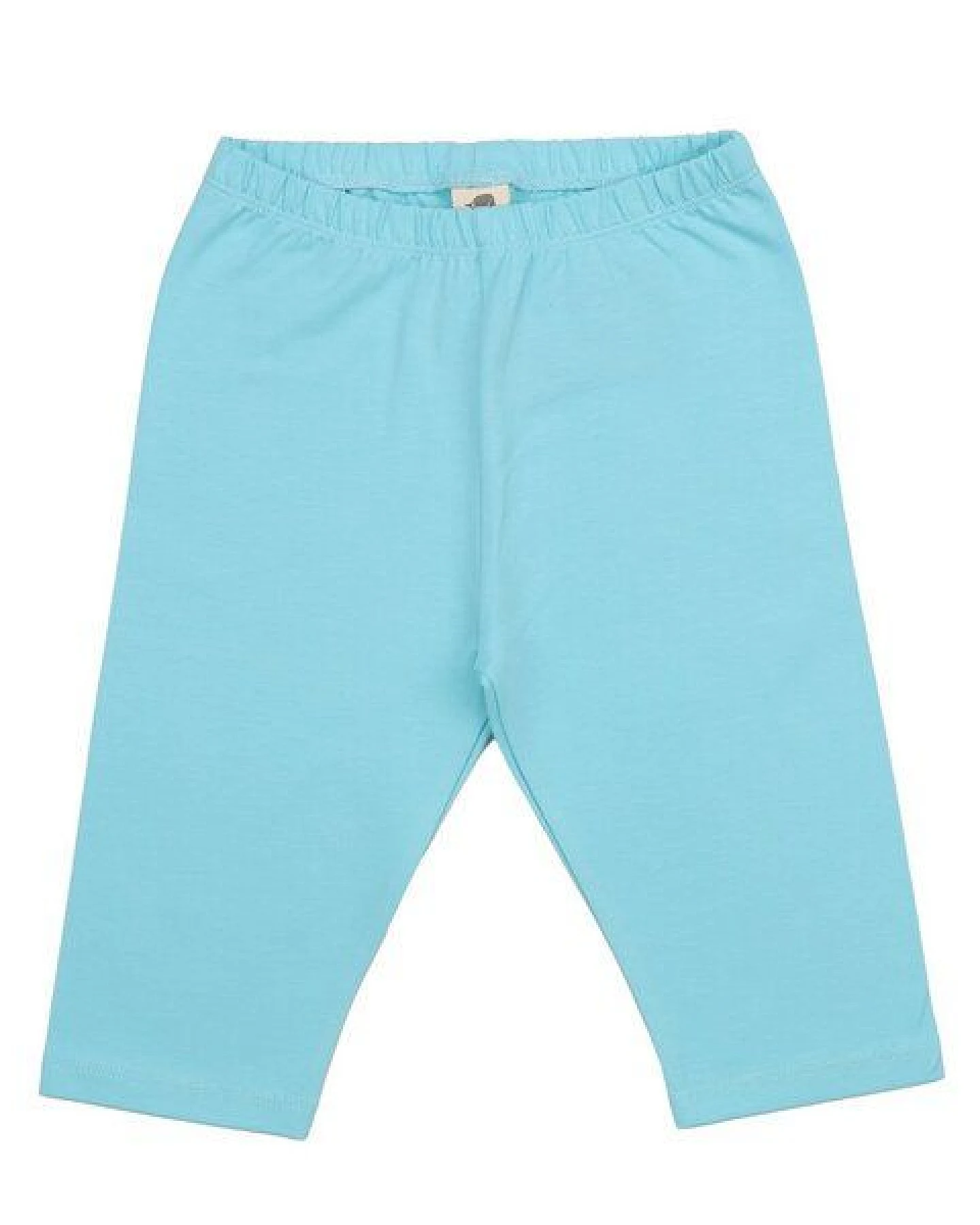 Kinder 3/4-Leggings – Hellblau, elastischer Bund, weich & bequem – Ansicht 2