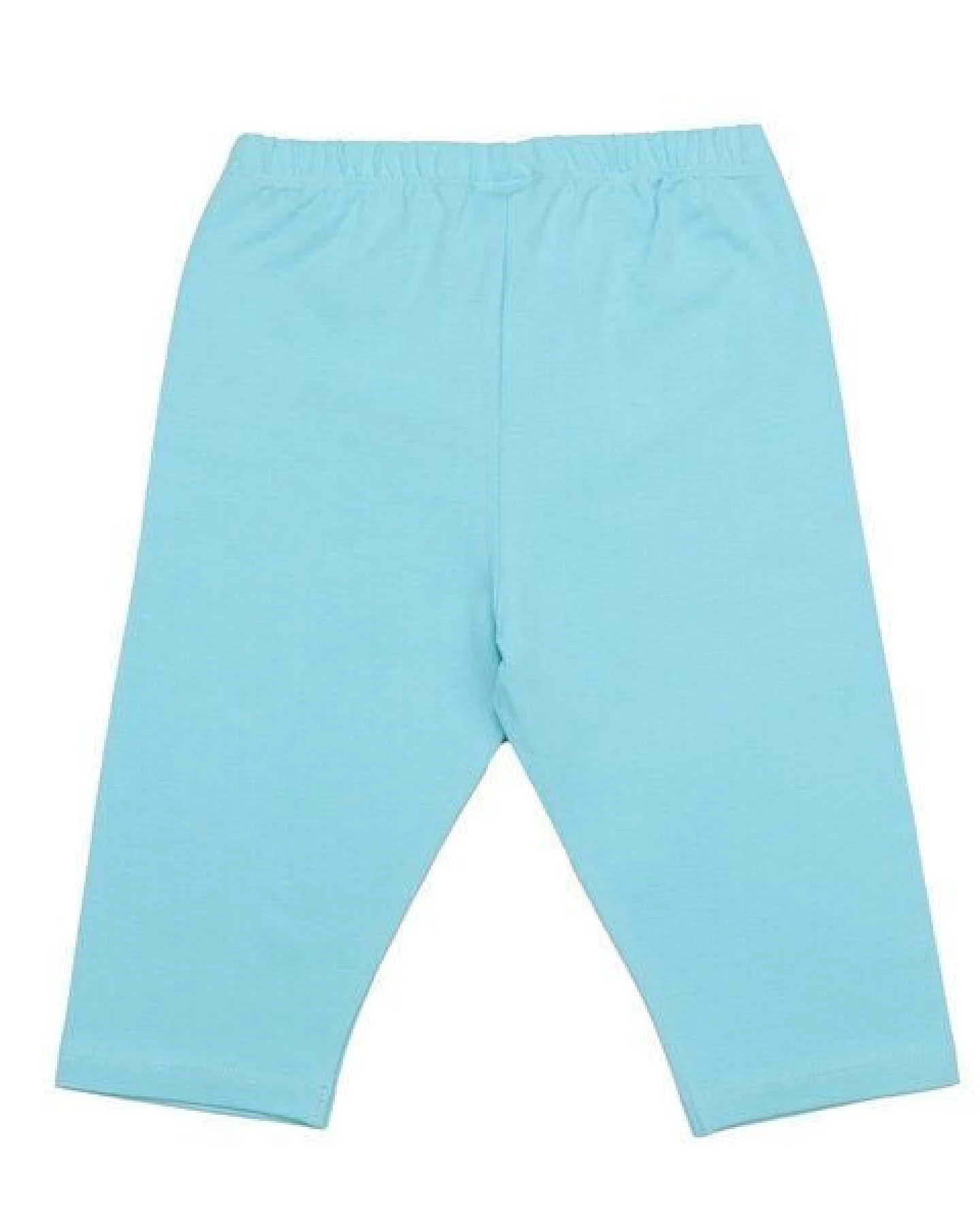 Kinder 3/4-Leggings – Hellblau, elastischer Bund, weich & bequem – Ansicht 4