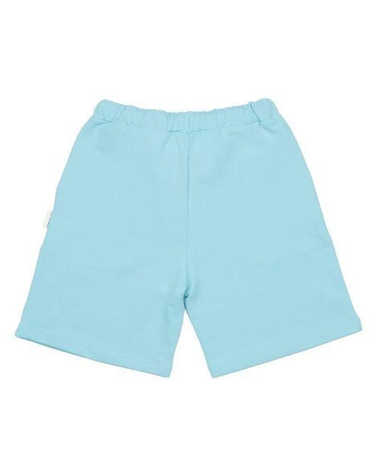 Kinder Shorts GOTS-zertifiziert aus Bio-Baumwolle, hellblau, elastischer Bund mit Kordelzug – Walkiddy Angel Blue, sommerlich & bequem – Ansicht 4