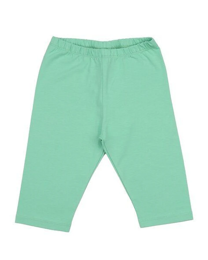 Kinder 3/4-Leggings – Hellgrün, elastischer Bund, weich & bequem, alltagstauglich, gut kombinierbar
