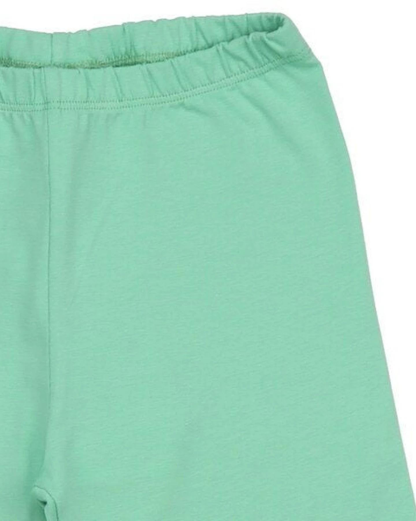 Kinder 3/4-Leggings – Hellgrün, elastischer Bund, weich & bequem, alltagstauglich, gut kombinierbar – Ansicht 3