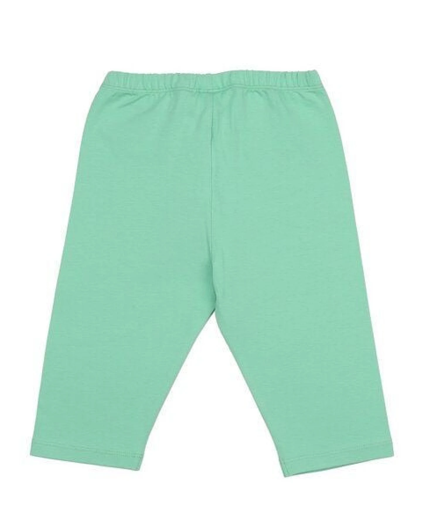 Kinder 3/4-Leggings – Hellgrün, elastischer Bund, weich & bequem, alltagstauglich, gut kombinierbar – Ansicht 4