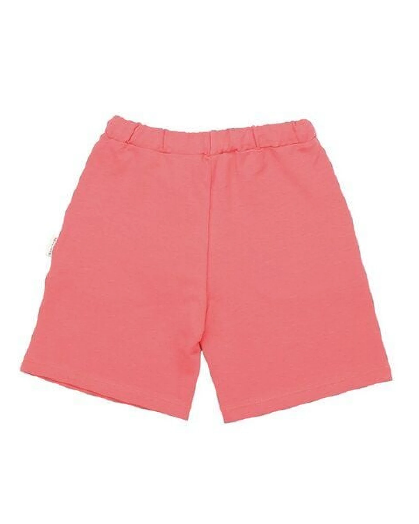 Kinder Shorts GOTS-Bio-Baumwolle Sun Kissed Pink, elastischer Bund mit Kordelzug, leichte Sommerhose – Walkiddy – Ansicht 4
