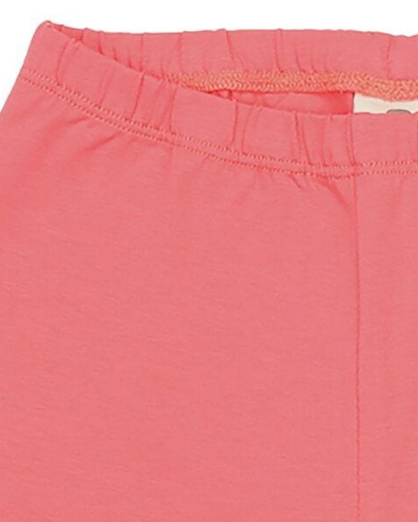 Kinder 3/4-Leggings GOTS-zertifiziert aus Bio-Baumwolle, Sun Kissed Pink, elastischer Bund, sommerlich & bequem – Walkiddy – Ansicht 3