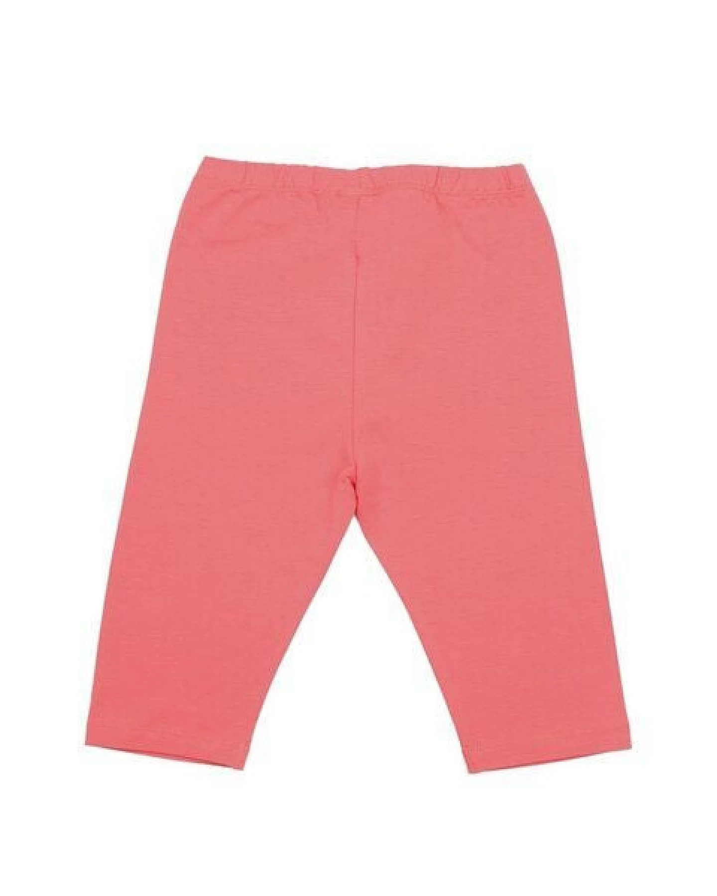 Kinder 3/4-Leggings GOTS-zertifiziert aus Bio-Baumwolle, Sun Kissed Pink, elastischer Bund, sommerlich & bequem – Walkiddy – Ansicht 4
