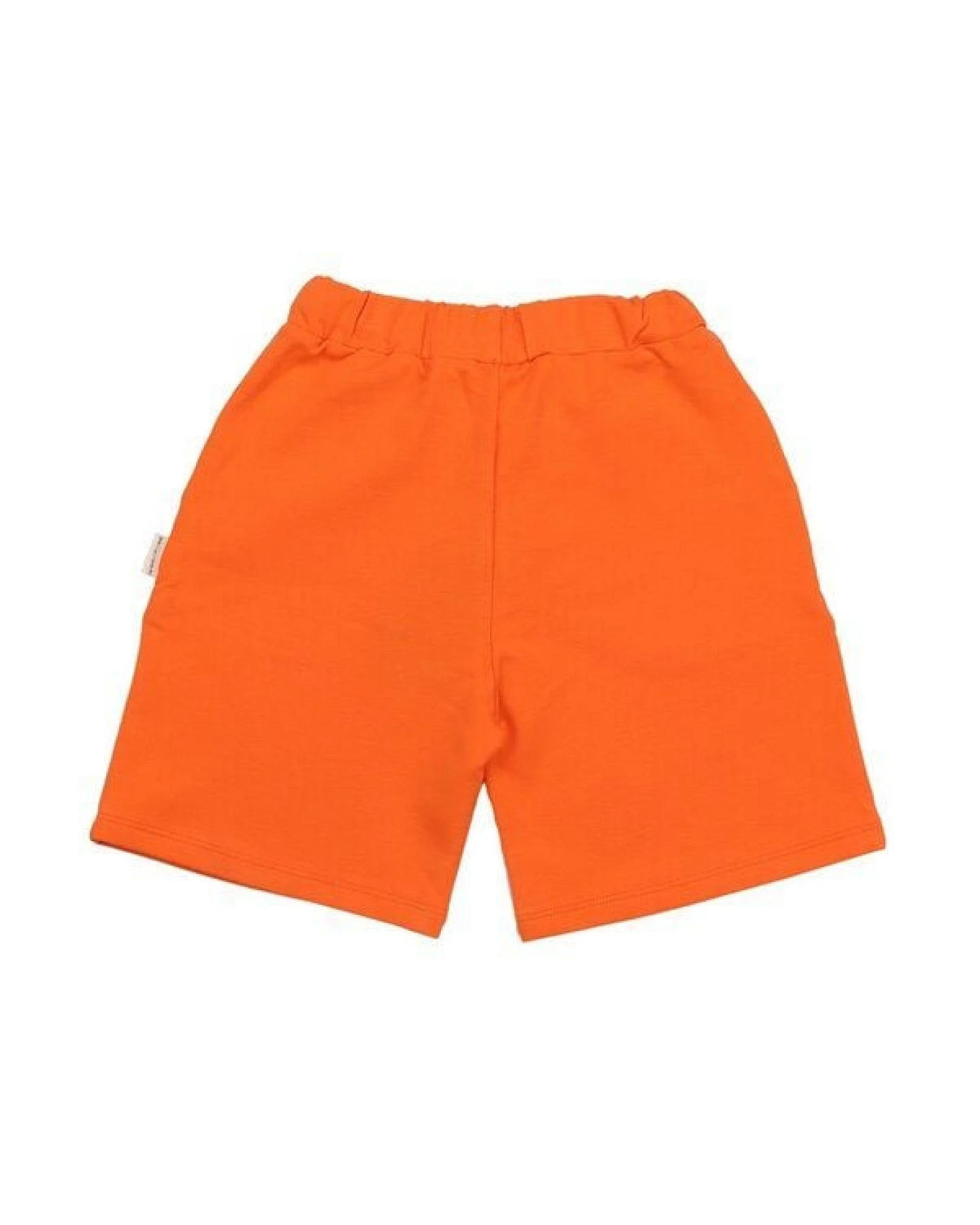 Kinder Shorts GOTS-zertifiziert aus Bio-Baumwolle orange mit Kordelbund – Walkiddy – Ansicht 4