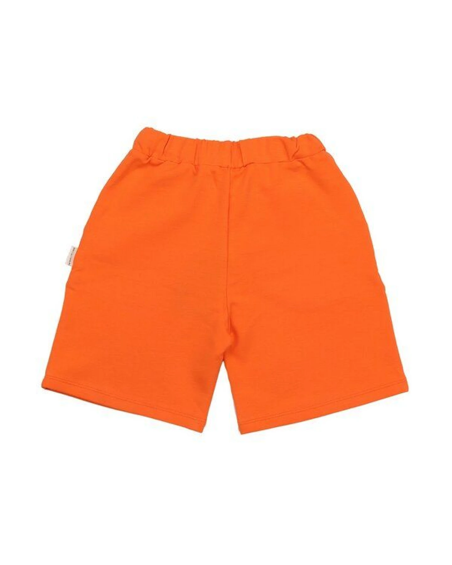 Kinder Shorts GOTS-zertifiziert aus Bio-Baumwolle orange mit Kordelbund – Walkiddy – Ansicht 4