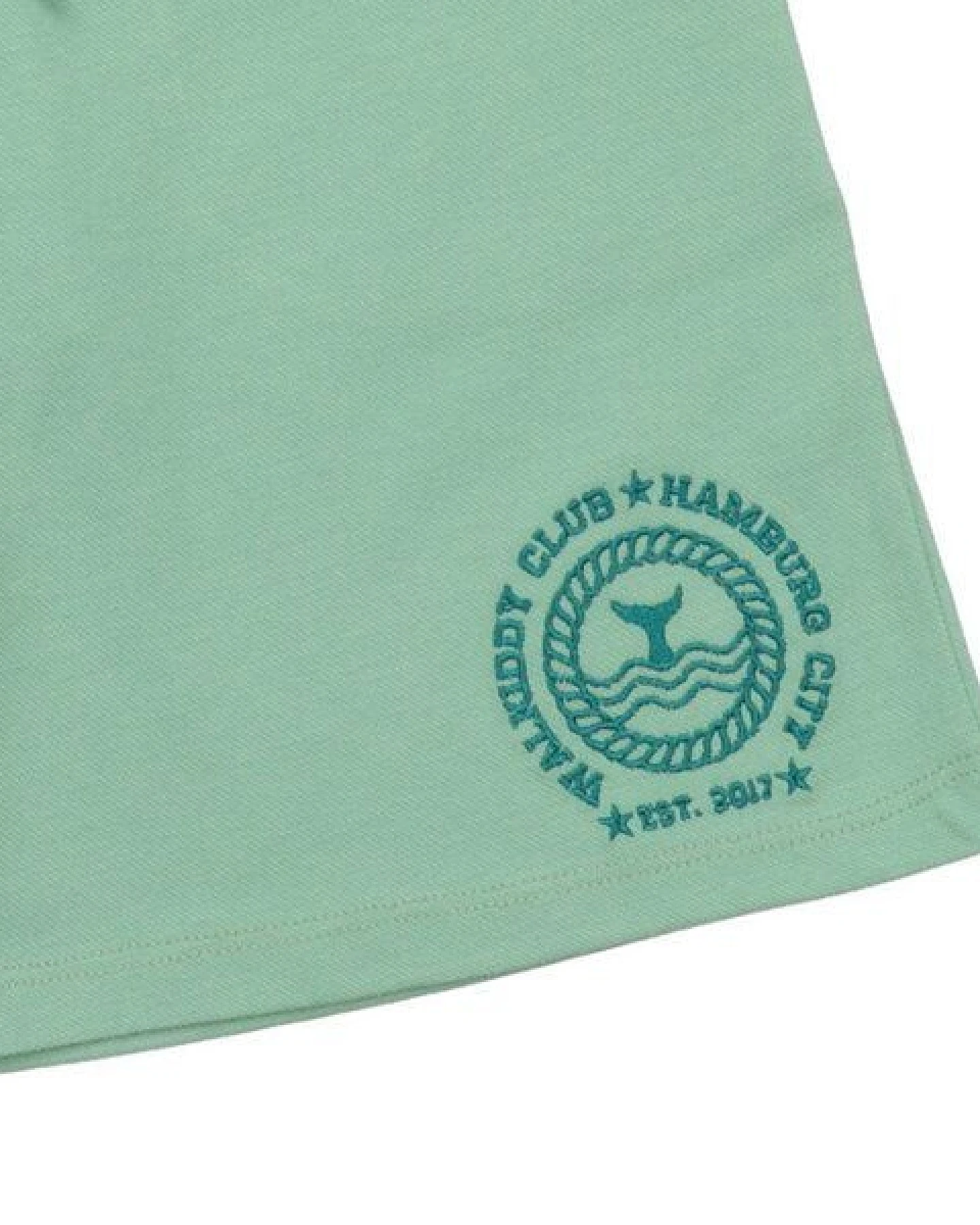 Kinder Shorts GOTS zertifiziert Bio-Baumwolle, Grün, Walkiddy – Ansicht 3