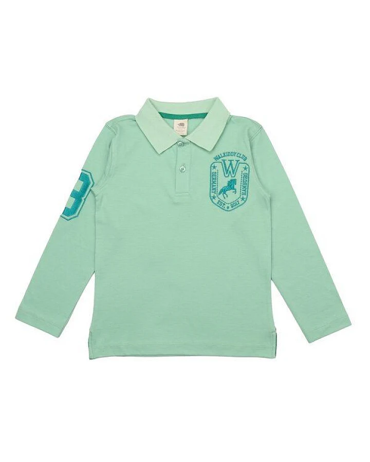 Mädchen Langarmshirt „Meadow“ hellgrün aus GOTS-zertifizierter Bio-Baumwolle – Walkiddy