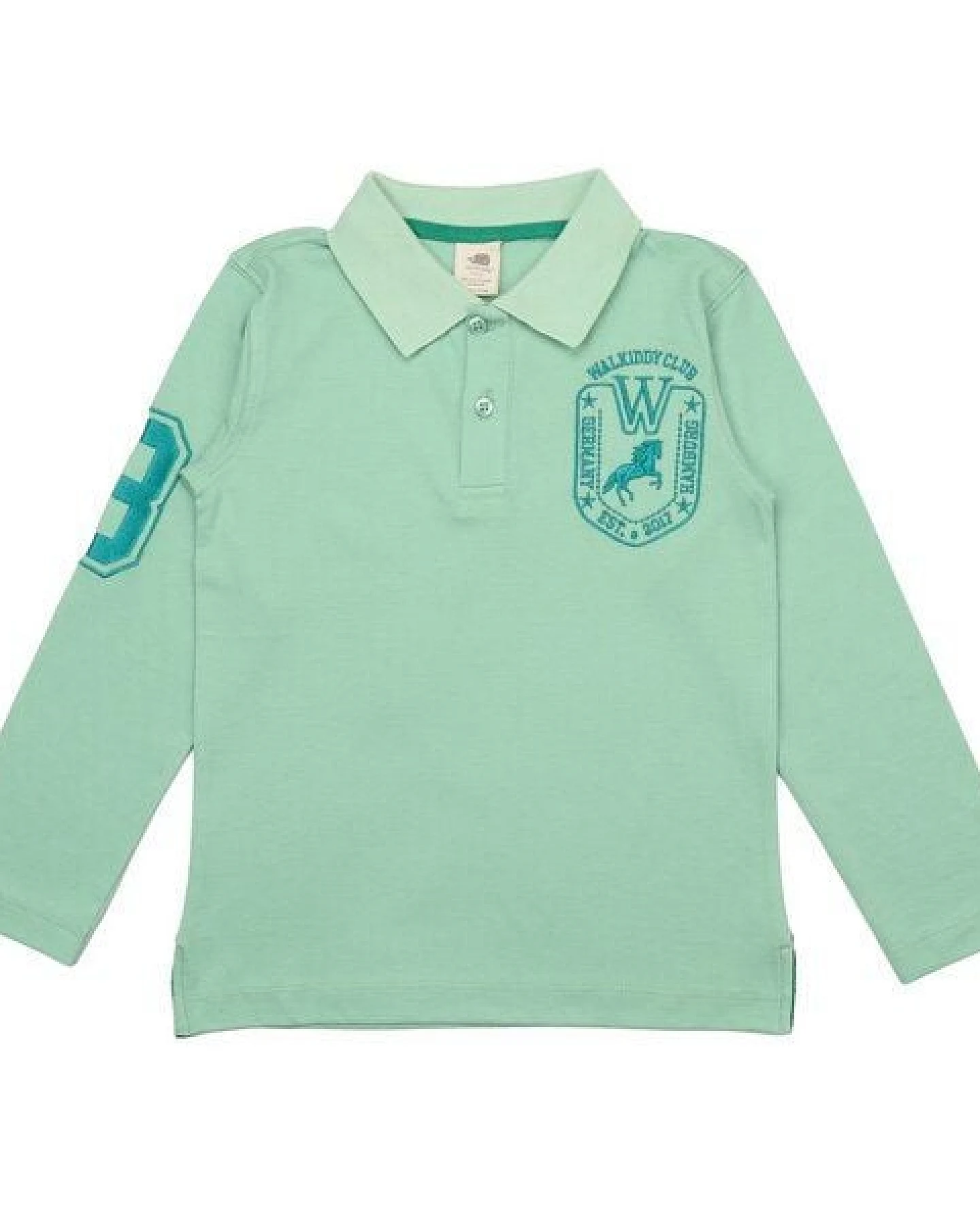 Mädchen Langarmshirt „Meadow“ hellgrün aus GOTS-zertifizierter Bio-Baumwolle – Walkiddy – Ansicht 2