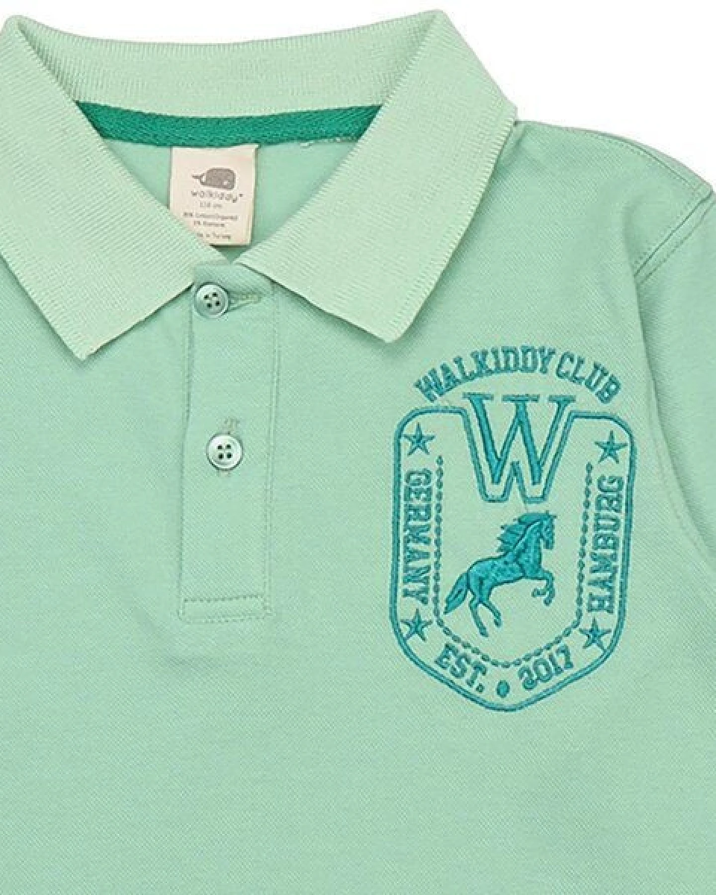 Mädchen Langarmshirt „Meadow“ hellgrün aus GOTS-zertifizierter Bio-Baumwolle – Walkiddy – Ansicht 3