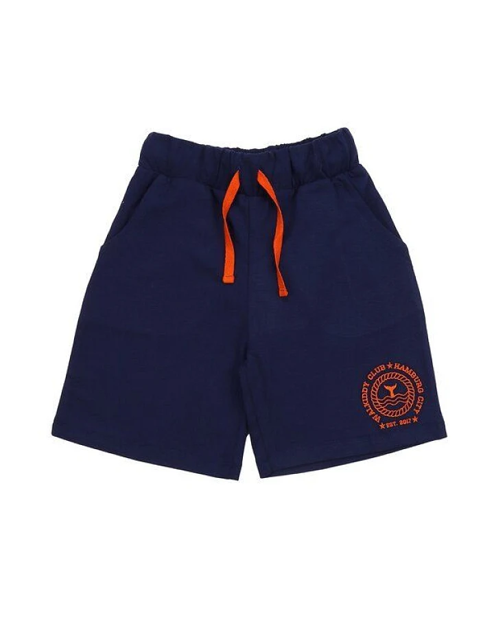 Kinder Shorts GOTS-zertifiziert aus Bio-Baumwolle dunkelblau „Blue Depths“ – Walkiddy