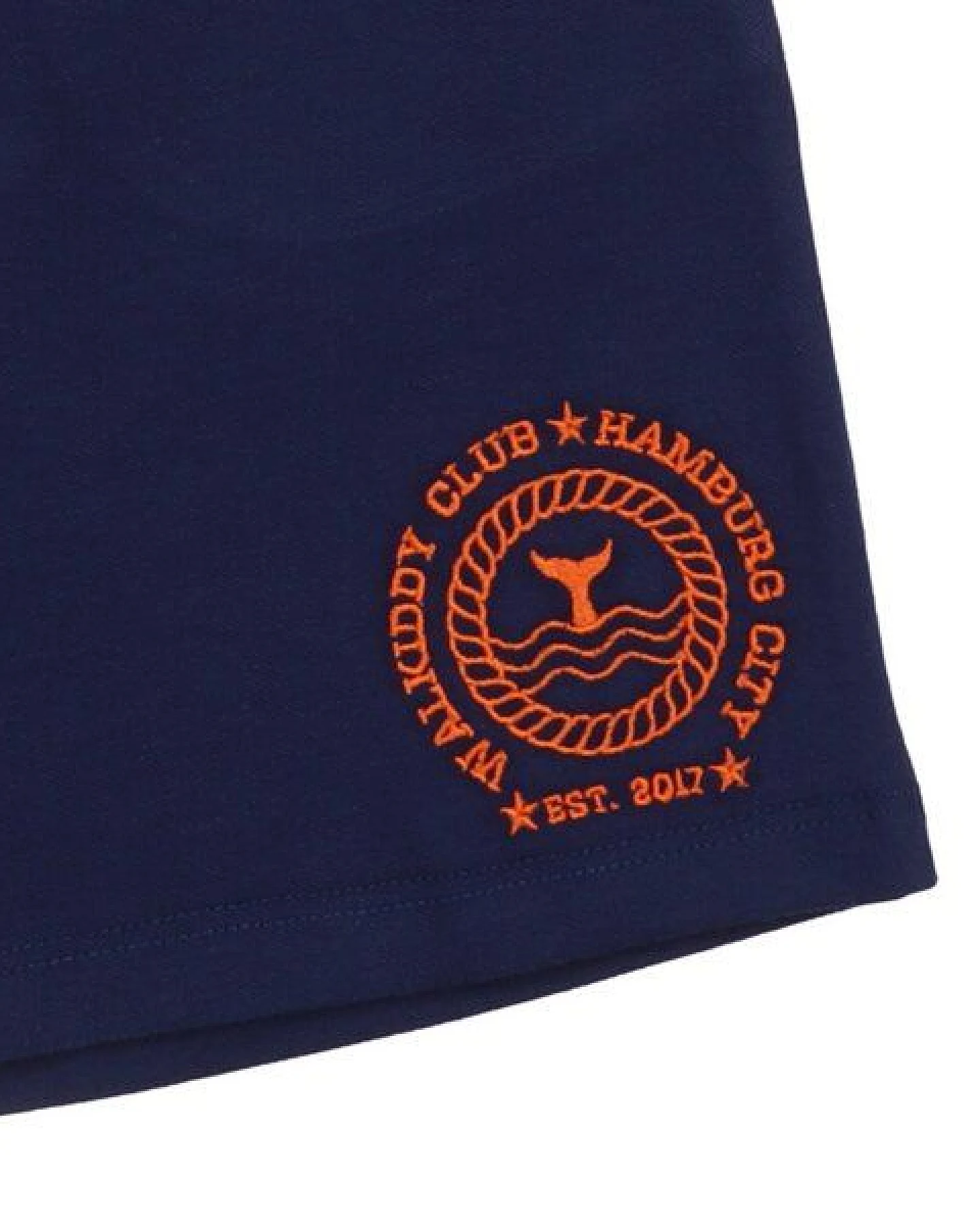 Kinder Shorts GOTS-zertifiziert aus Bio-Baumwolle dunkelblau „Blue Depths“ – Walkiddy – Ansicht 3