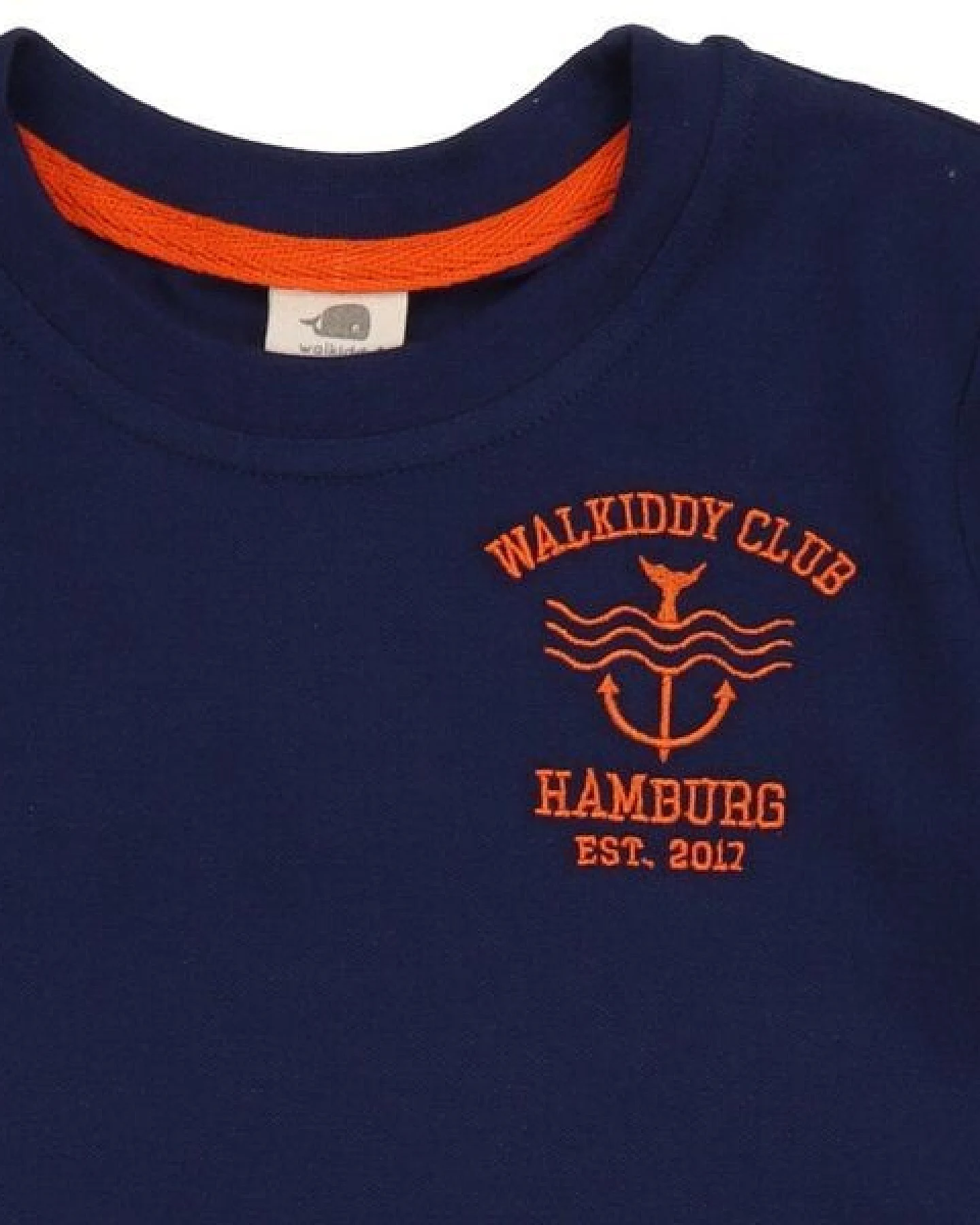 Kleinkinder T-Shirt GOTS-zertifiziert aus Bio-Baumwolle dunkelblau „Blue Depths“ – Walkiddy – Ansicht 3
