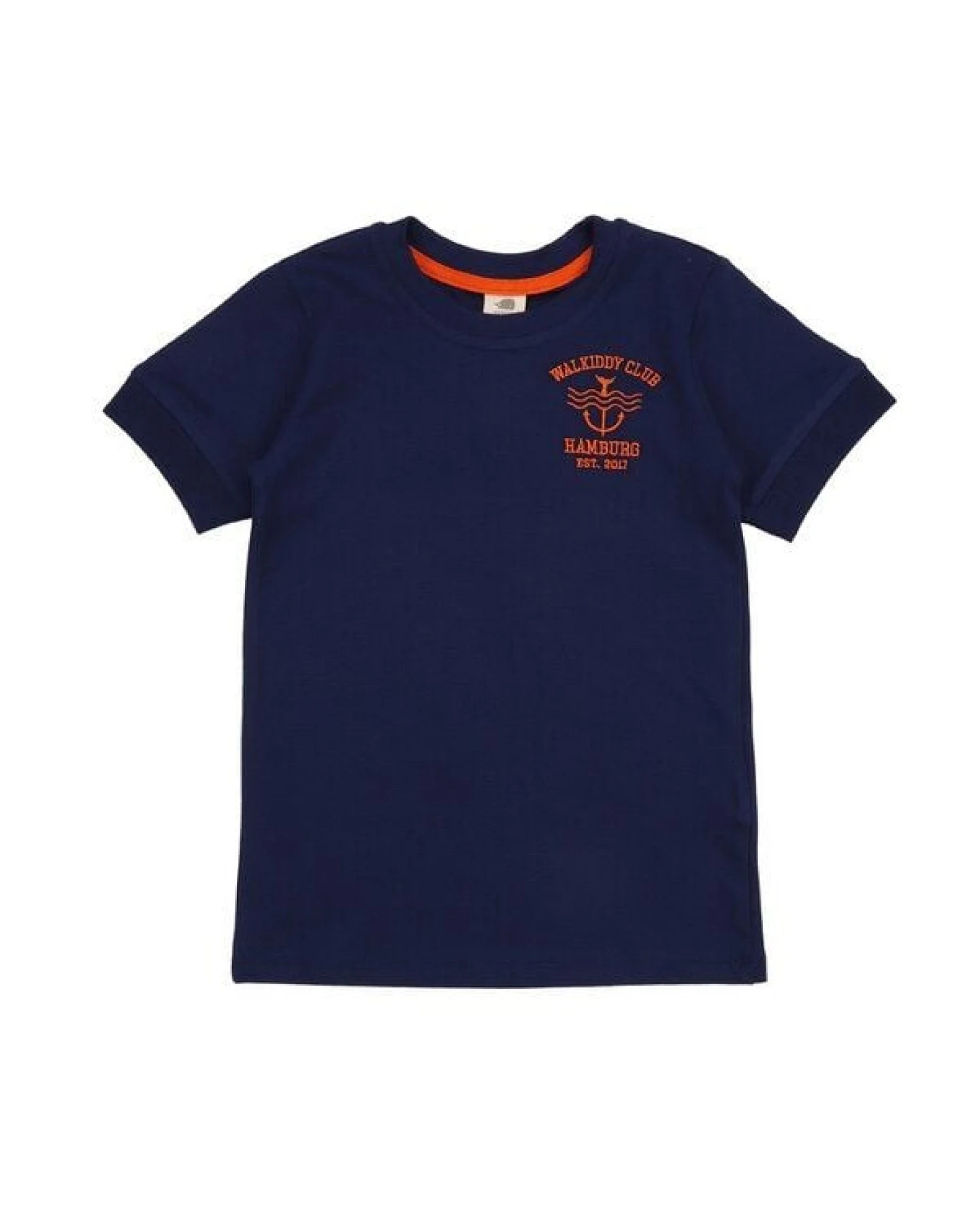 Kleinkinder T-Shirt GOTS-zertifiziert aus Bio-Baumwolle dunkelblau „Blue Depths“ – Walkiddy – Ansicht 2
