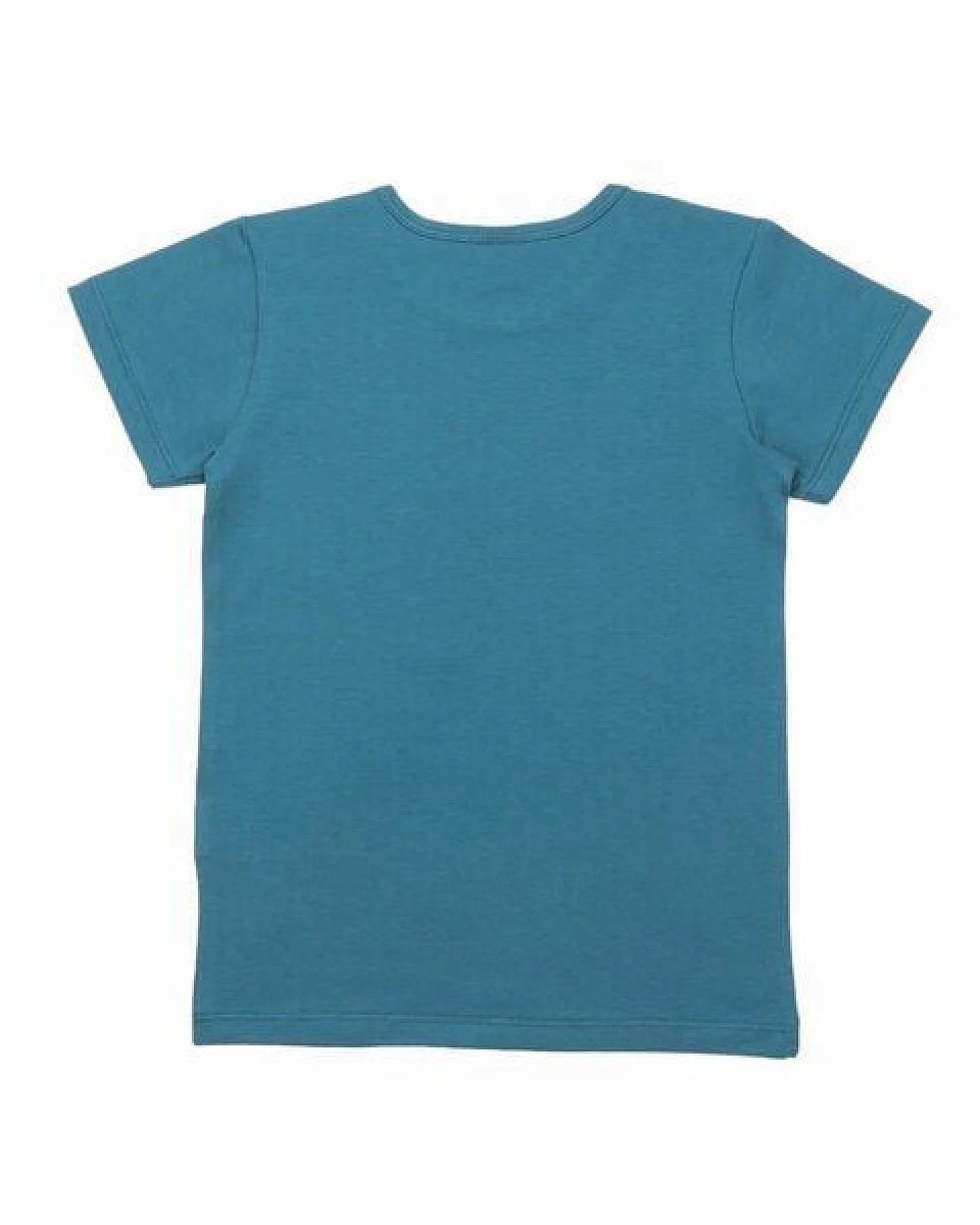 Mädchen T-Shirt GOTS-zertifiziert aus Bio-Baumwolle dunkelblau mit Vogel-und-Blumen-Motiv – Walkiddy – Ansicht 4
