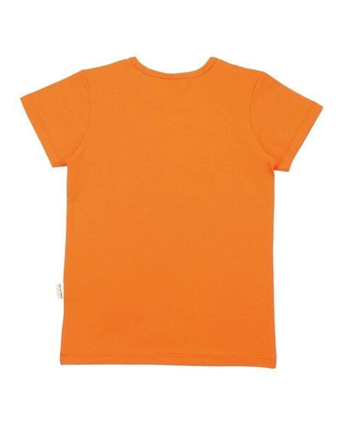 Kinder T-Shirt GOTS-zertifiziert aus Bio-Baumwolle orange mit Sonnenblumen-Motiv – Walkiddy – Ansicht 4