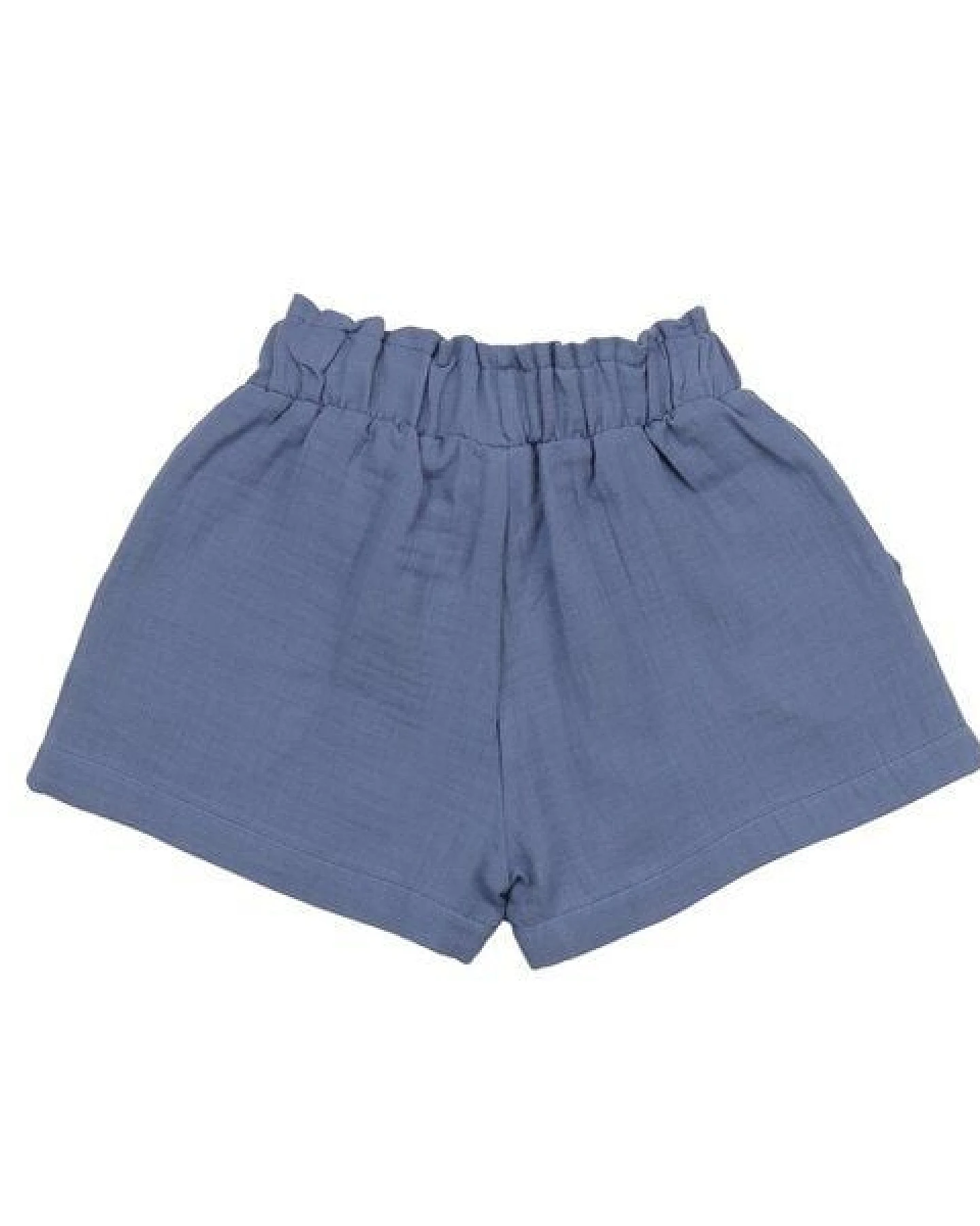 Kinder Shorts Bio-Baumwolle „English Manor“ blaugrau, weicher Jersey, elastische Sommerhose von Walkiddy für Kleinkinder, hautfreundlich & nachhaltig gefertigt – Ansicht 3