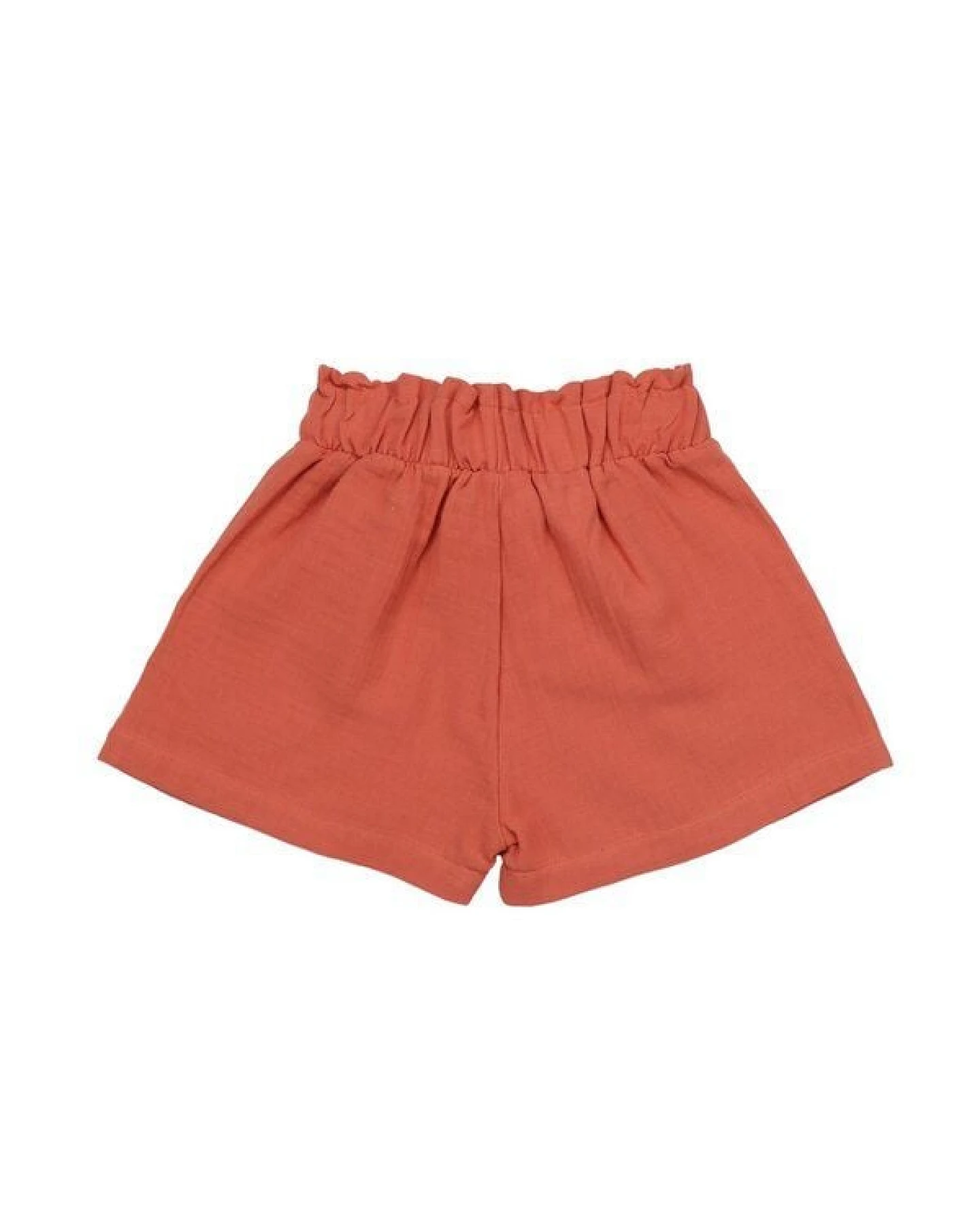 Kinder Shorts Bio-Baumwolle Golden Ochre von Walkiddy, GOTS-zertifizierte, vegane Jersey-Shorts für Mädchen & Jungen, weich, atmungsaktiv und bequem für Alltag, Spielplatz, Urlaub und Kindergarten – Ansicht 4