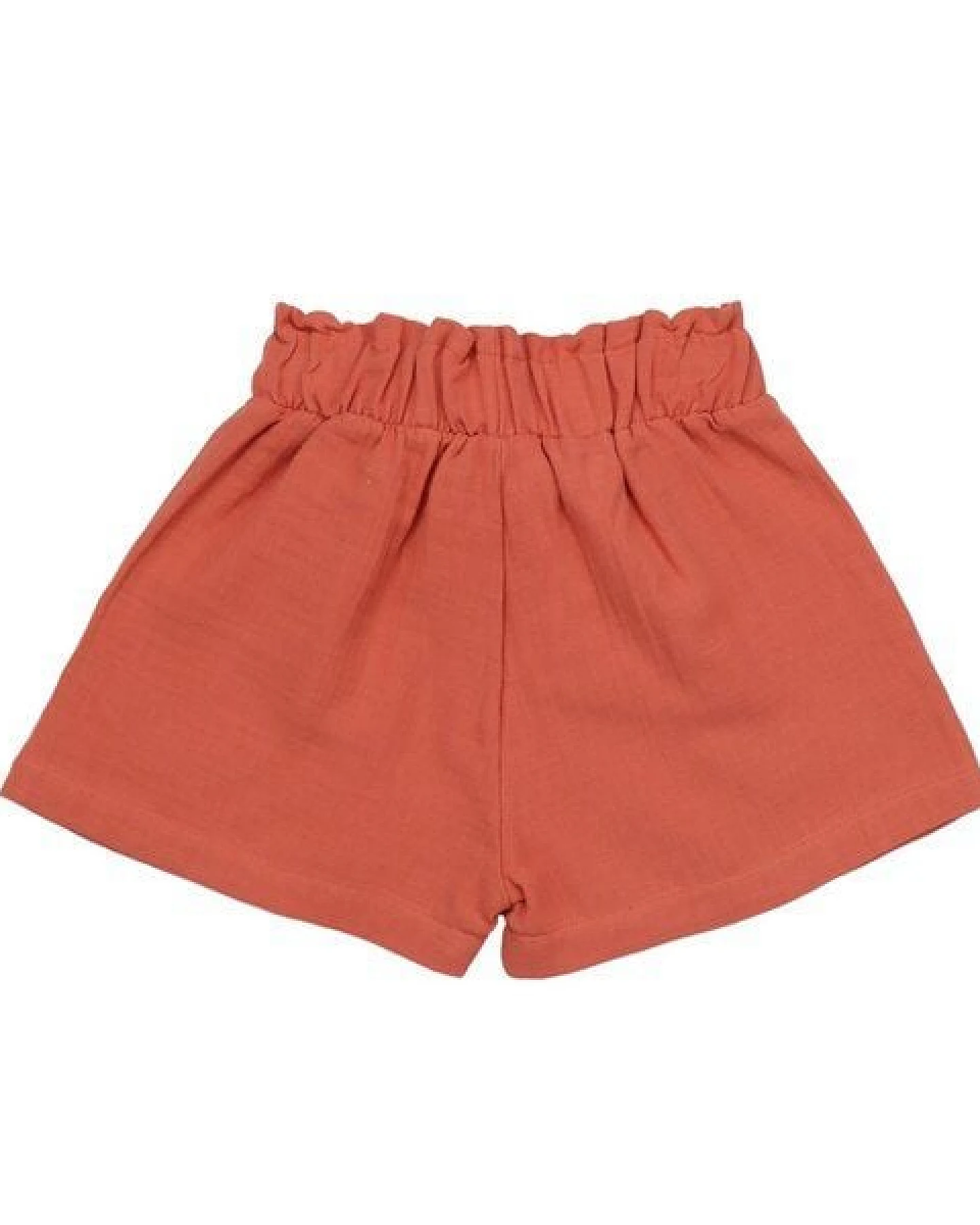 Kinder Shorts Bio-Baumwolle Golden Ochre von Walkiddy, GOTS-zertifizierte, vegane Jersey-Shorts für Mädchen & Jungen, weich, atmungsaktiv und bequem für Alltag, Spielplatz, Urlaub und Kindergarten – Ansicht 4