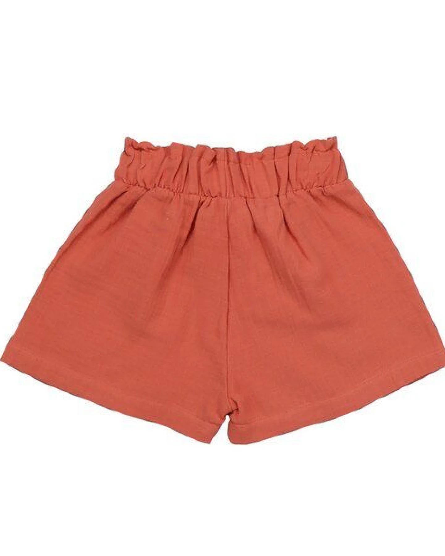 Kinder Shorts Bio-Baumwolle Golden Ochre von Walkiddy, GOTS-zertifizierte, vegane Jersey-Shorts für Mädchen & Jungen, weich, atmungsaktiv und bequem für Alltag, Spielplatz, Urlaub und Kindergarten – Ansicht 4