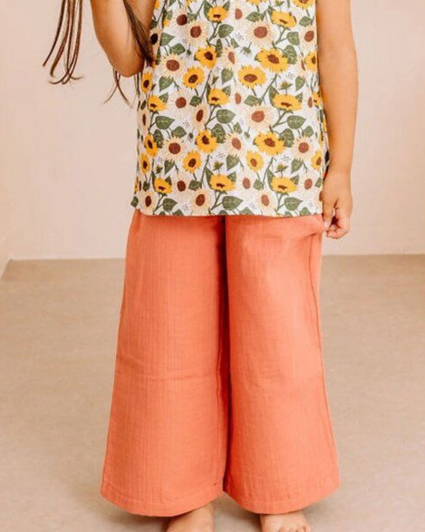 Kinder Leggings Goldocker Baumwolle mit Elasthan – weiche Walkiddy Hose mit verstellbarem Bund für Alltag, Kita, Spielplatz & Reisen, nachhaltige Kinderleggings – Ansicht 2