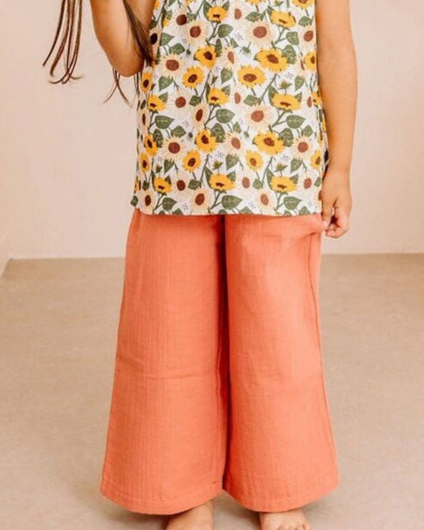 Kinder Leggings Goldocker Baumwolle mit Elasthan – weiche Walkiddy Hose mit verstellbarem Bund für Alltag, Kita, Spielplatz & Reisen, nachhaltige Kinderleggings – Ansicht 2