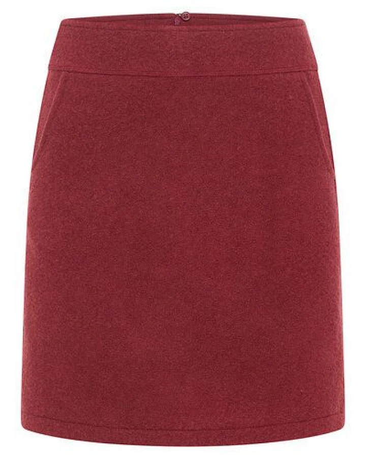 TRANQUILLO Kurzer Rock aus reinem Wollfleece (W25F170)