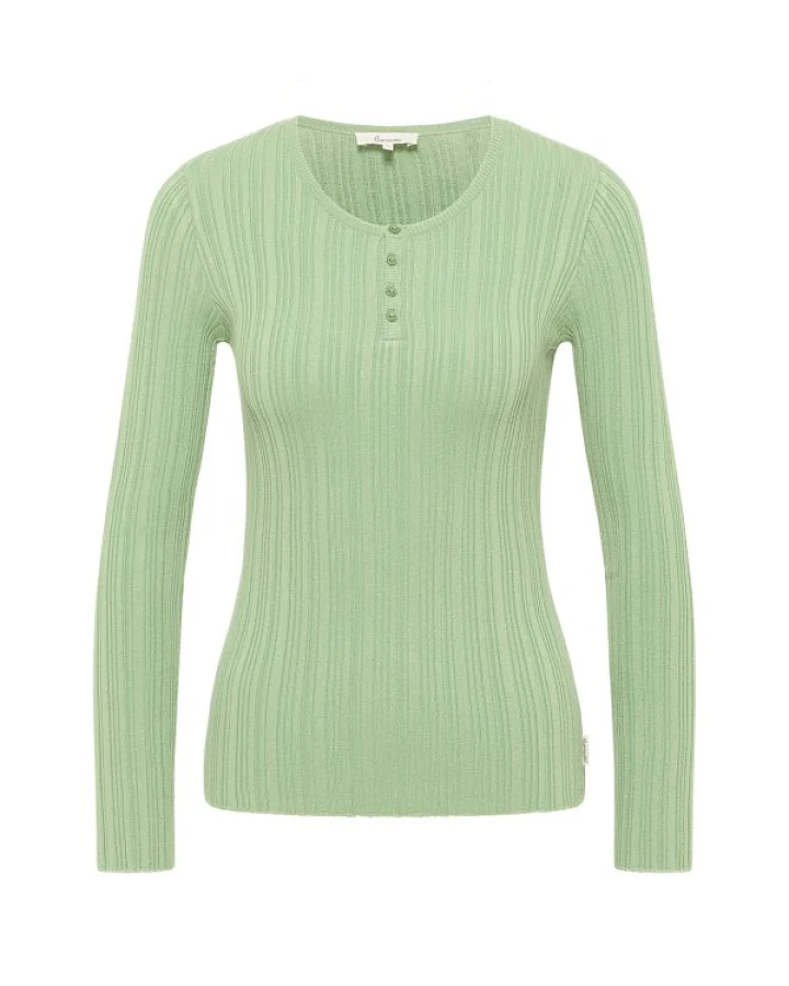 Tranquillo - Women's Seidiges EcoVero-Shirt - Longsleeve Gr XS grün