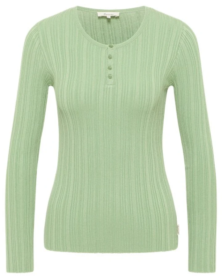 Tranquillo - Women's Seidiges EcoVero-Shirt - Longsleeve Gr XS grün