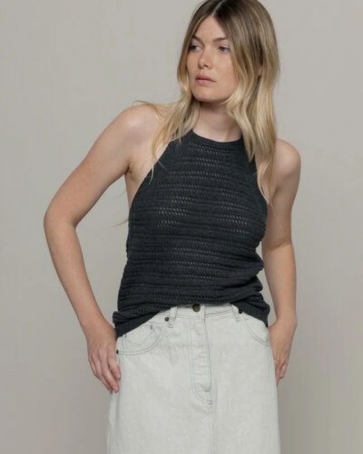 Rifò - Circular Fashion Made in Italy Nilla, Stricktop aus recycelter Baumwolle