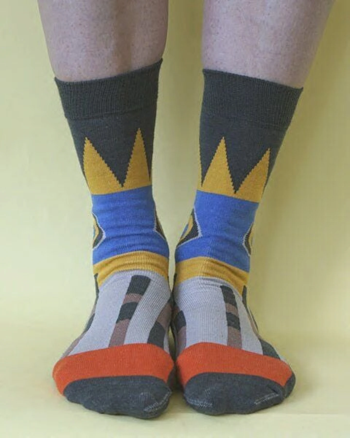 Fräulein Prusselise 3er spezial Socken Pack maskulin, Hai, Pommes, Inka, bunt – Ansicht 4
