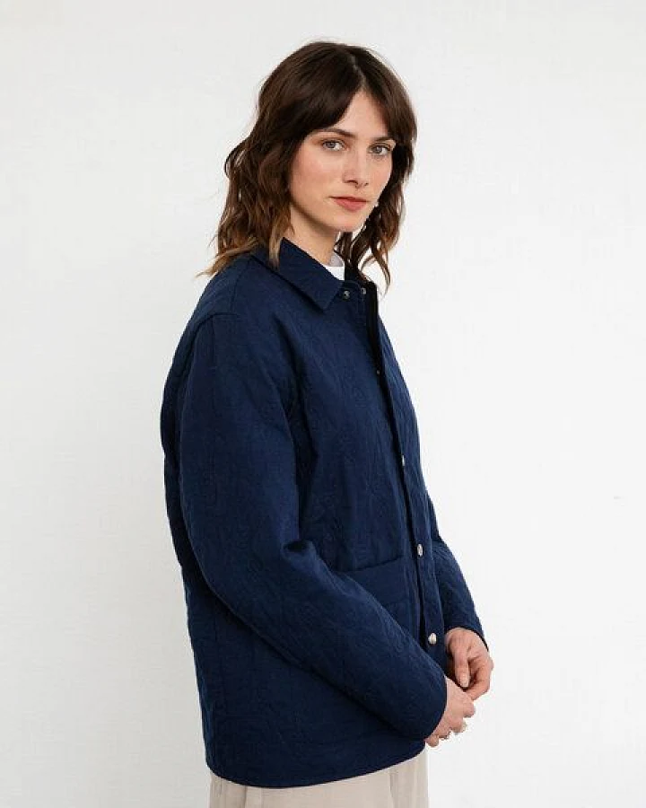 Rotholz Leichte Steppjacke Bio Baumwolle -Dunkelblau