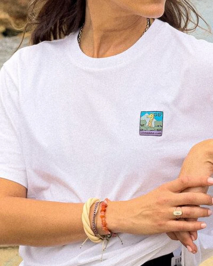 girafon bleu Klassisches T-Shirt mit gewebtem Etikett - Unisex