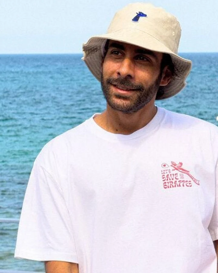 girafon bleu Bucket Hat mit gesticktem Logo - aus Bio-Baumwolle