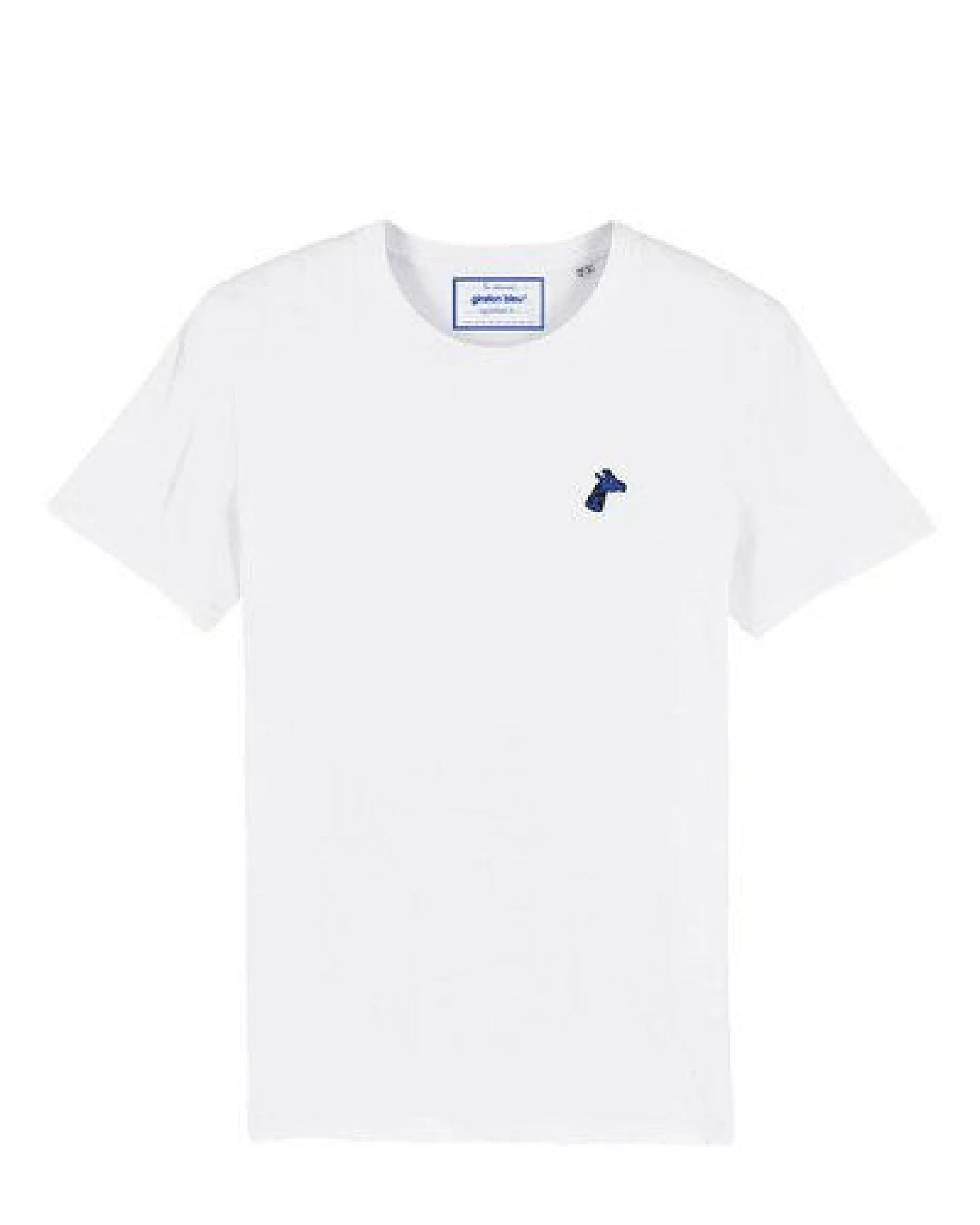 girafon bleu Klassisches besticktes T-Shirt - Unisex – Ansicht 3