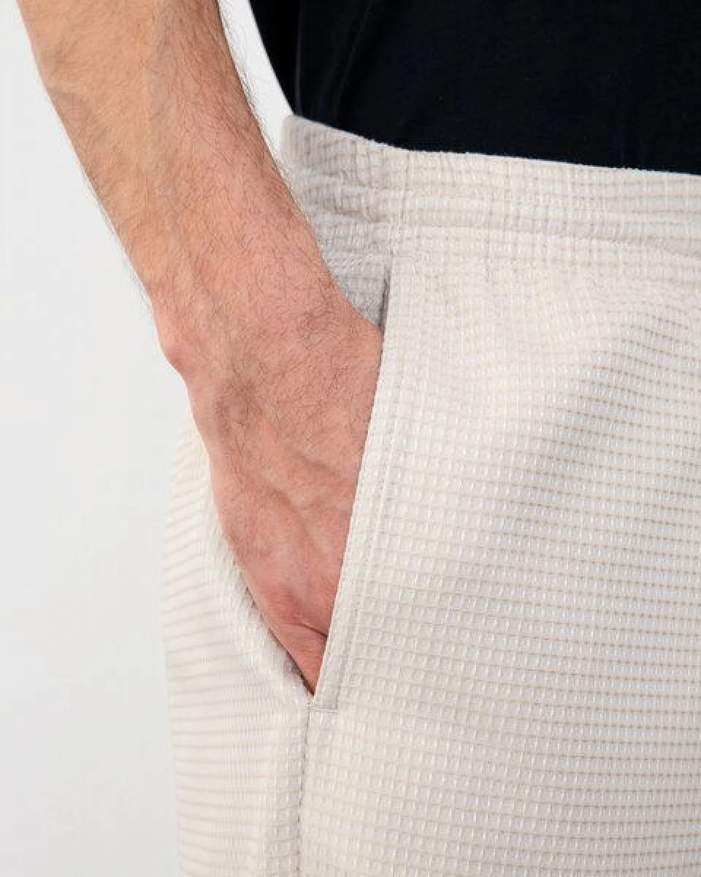 Rotholz Waffel Hose Bio Baumwolle – Ansicht 4