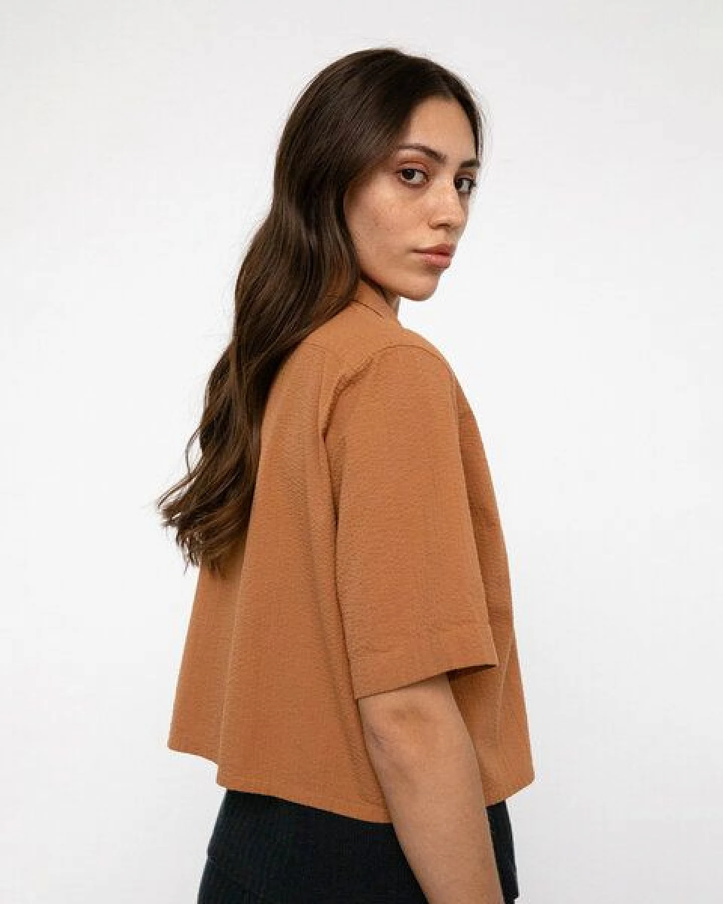 Rotholz Cropped Bowling Shirt – Ansicht 3