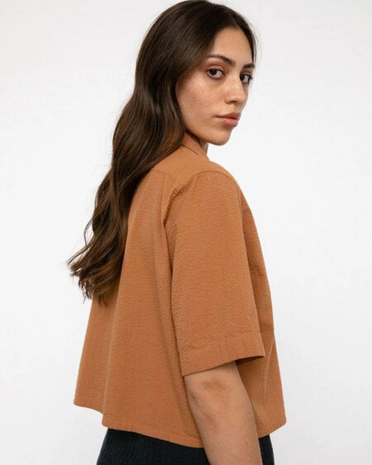 Rotholz Cropped Bowling Shirt – Ansicht 4