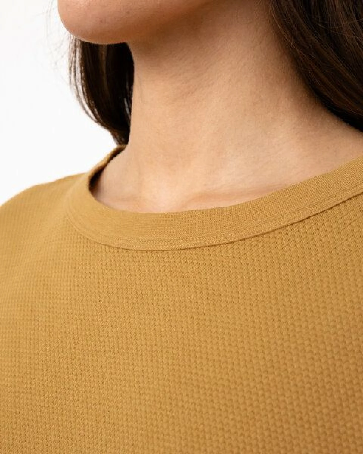 Rotholz Kurzes T-Shirt Waffle Cotton – Ansicht 3