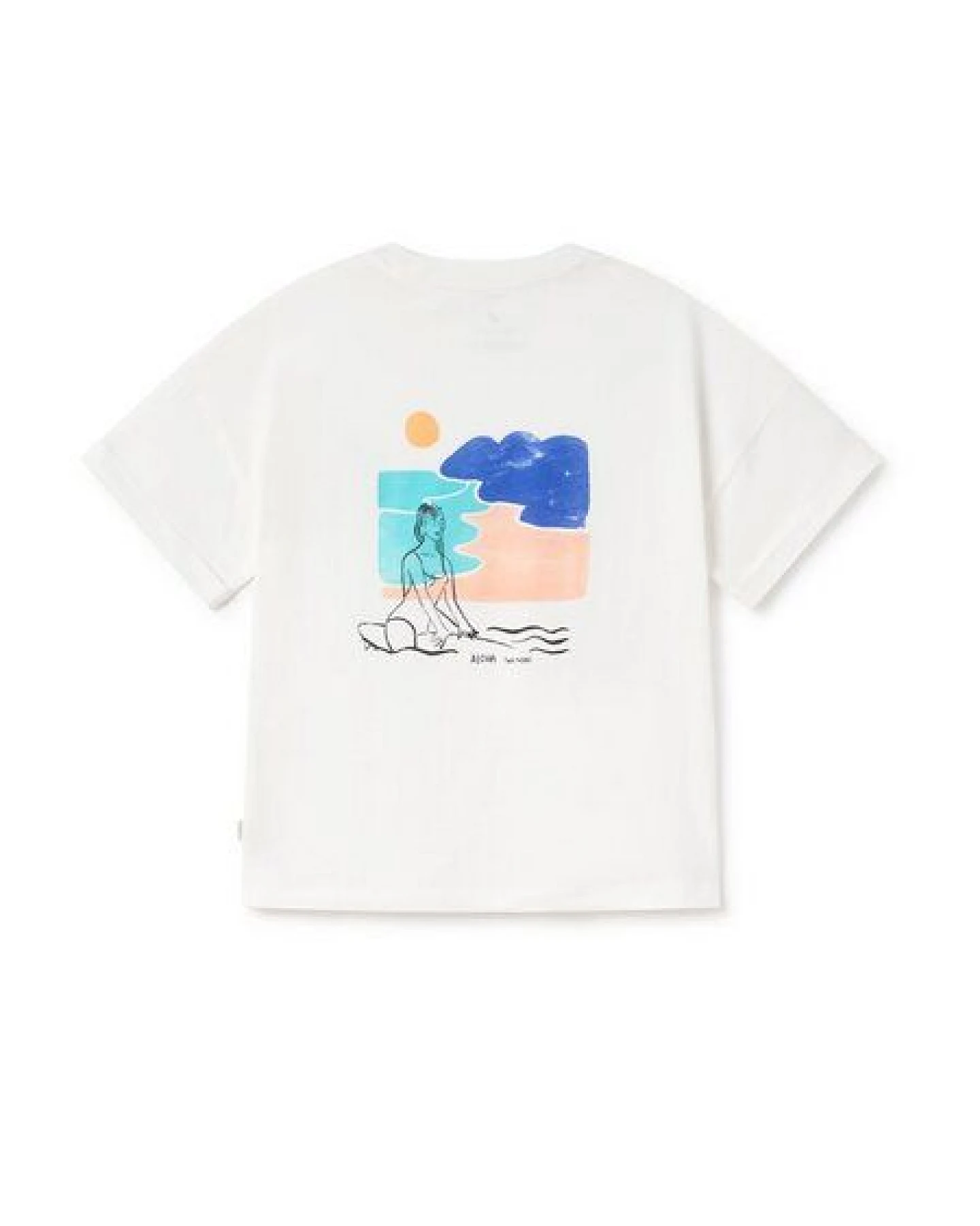 TWOTHIRDS Uwins T-Shirt Surf- und Wave Off White – Ansicht 3
