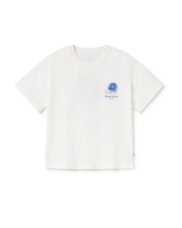 TWOTHIRDS Uwins T-Shirt Surf- und Wave Off White