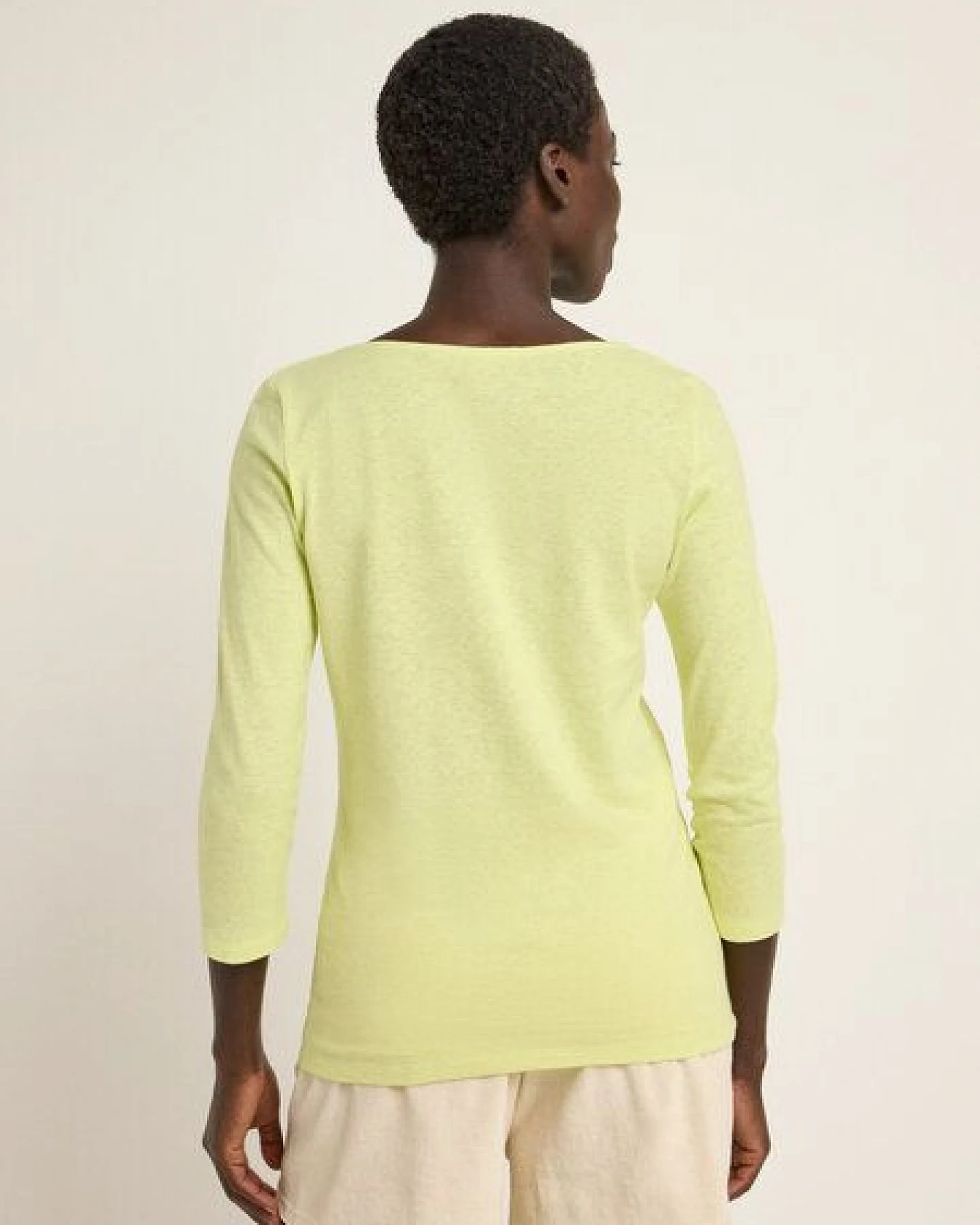 LANIUS Wasserfallshirt (OCS) aus Hanf und Bio-Baumwolle – Ansicht 2