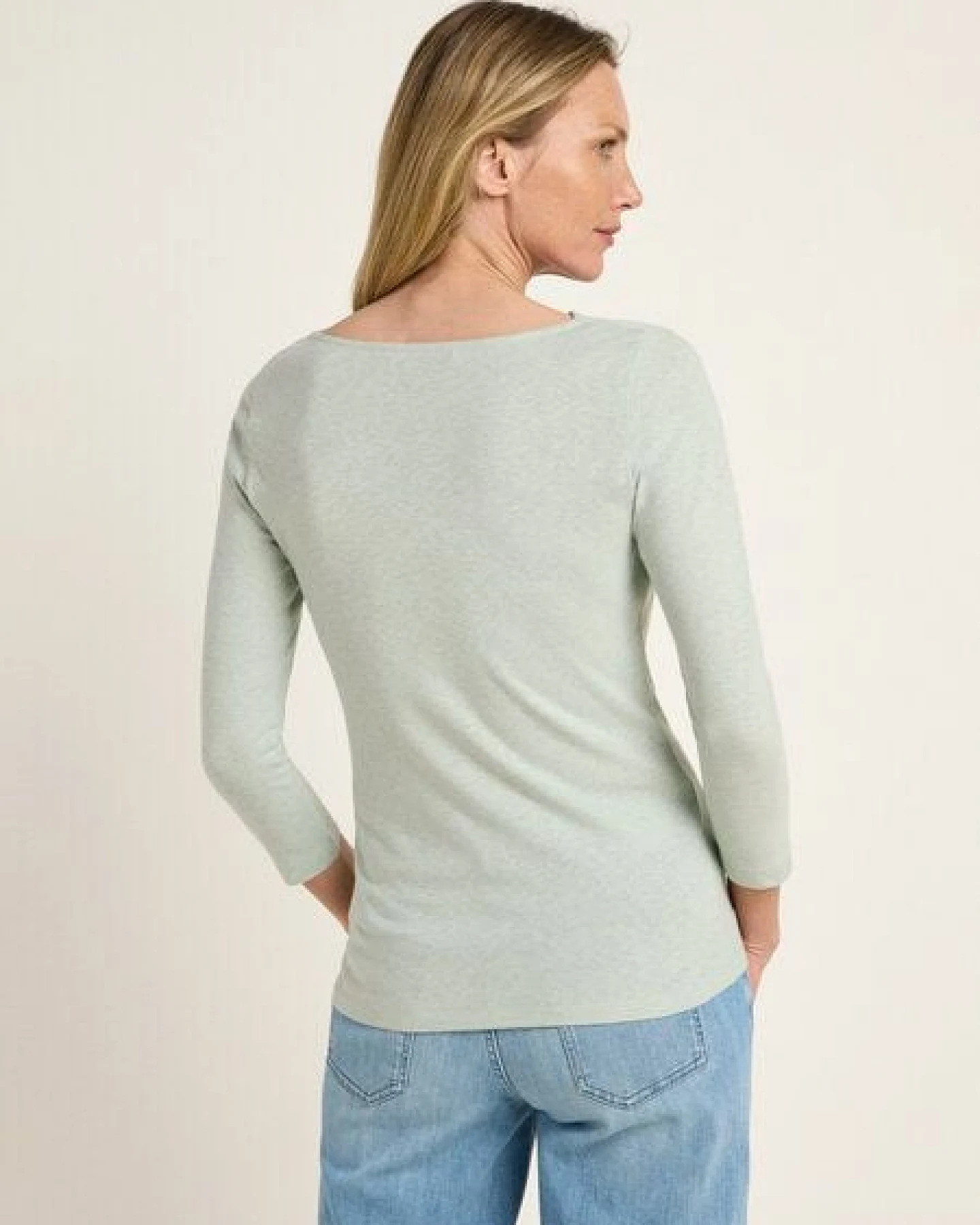LANIUS Wasserfallshirt (OCS) aus Hanf und Bio-Baumwolle – Ansicht 4