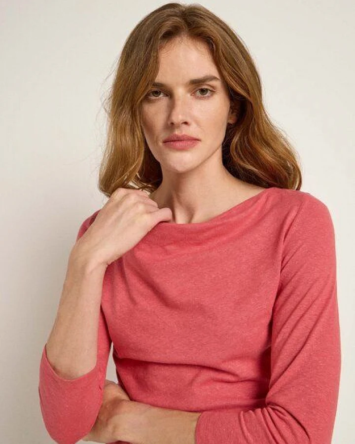LANIUS Wasserfallshirt (OCS) aus Hanf und Bio-Baumwolle
