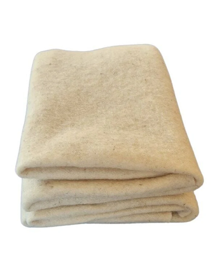 naturling Unkrautschutzmatte aus Schafwolle in 100cm Breite - 255g/m² Schafwollvlies in Wunschlänge - Naturweiß